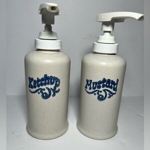 Pfatzgraff Ketchup & mustard dispenser Yorktowne Vintage Mint